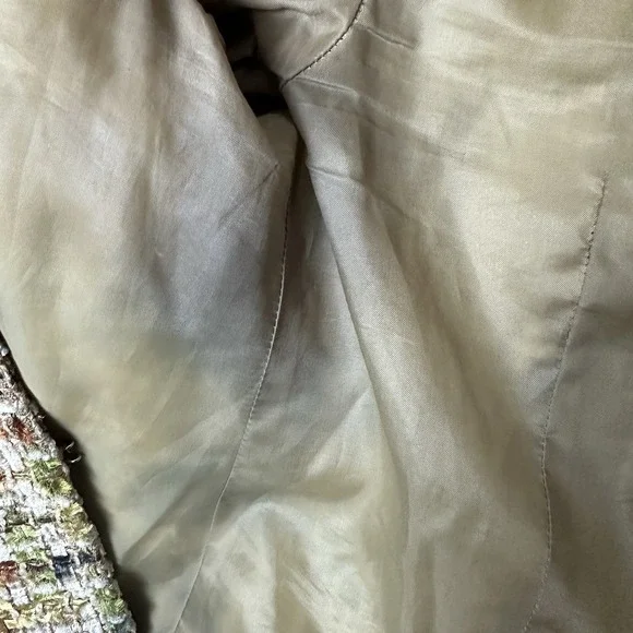 Lafayette 148 Boucle Tweed Cropped Jacket Women Small Wool Blend Multicolor Hook - Picture 3 of 13